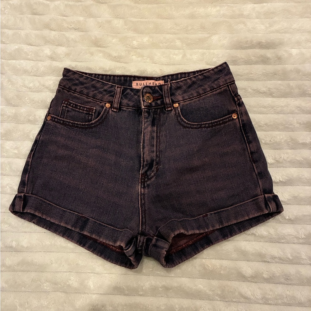 Bullhead Dark Denim Mom Shorts